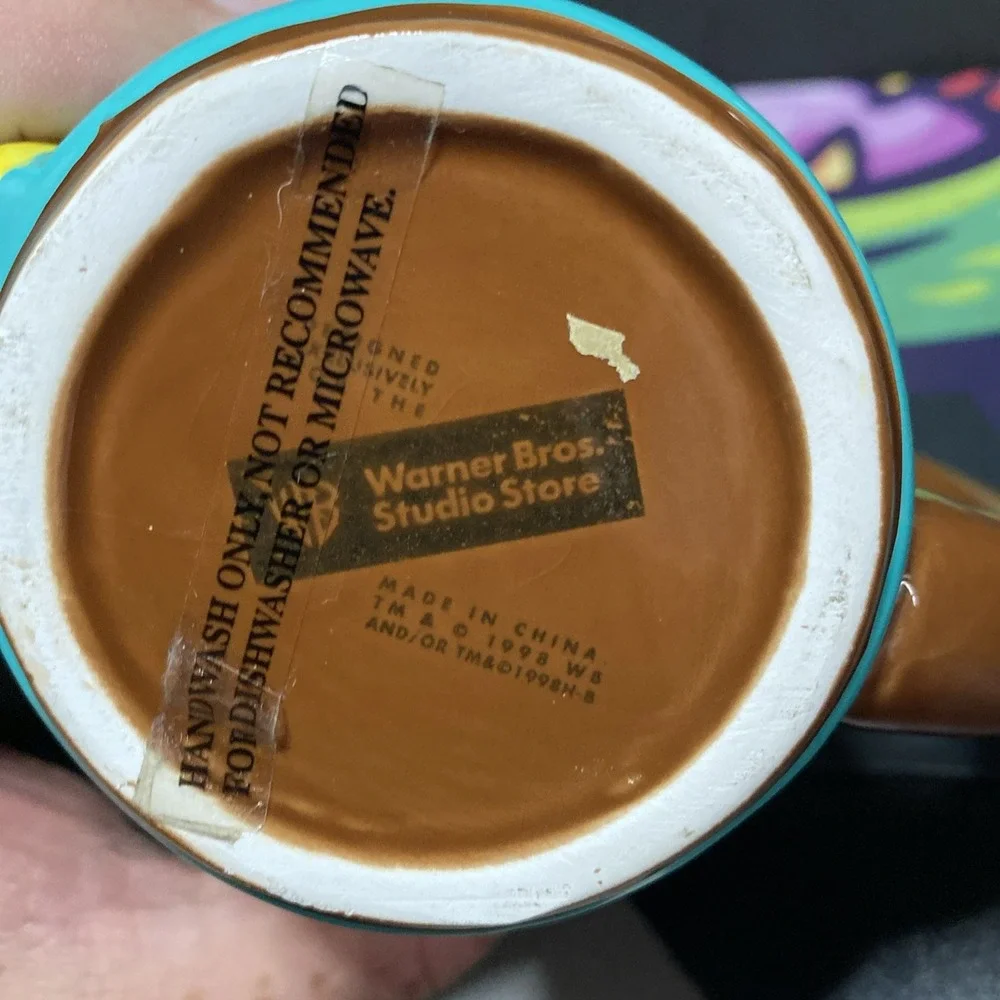 Rare! Scooby Doo 3D Mug - Warner Brothers Store - 1998 Tongue Out Nice Vintage